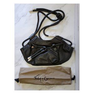 Foley + Corinna Leather Hobo Bag BLACK